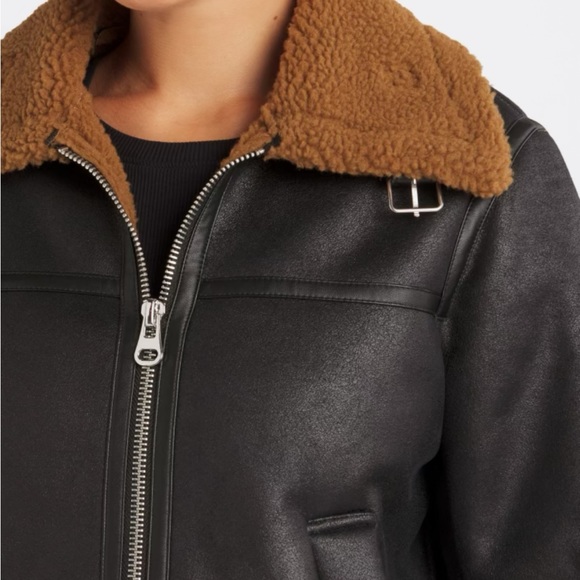 Coated Jacket w/Teddy Trim - Picture 5 of 14